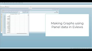 Making Data Exploratory Graphs using Panel Data in EViews [upl. by Xavler911]