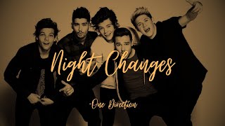 One Direction  Night Changes Lyric Video [upl. by Namad]