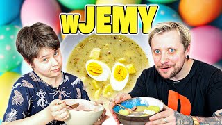 Żurek z jajkiem i białą kiełbasą 🍽 Wielkanoc  wJEMY 48 [upl. by Garrot357]