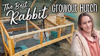 The Best Rabbit Growout Hutch  BUILD PLANS by Teal Stone [upl. by Calvina779]