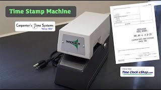 Time Stamp Machine  Widmer T3 [upl. by Idnek]