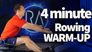 Rowing Machine Warmup  4 minutes long  Use before Low intensity Indoor Rowing Workouts [upl. by Frantz]