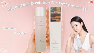 Missha Time Revolution The First Essence 5X Extreme Ferment  Unboxing and Review [upl. by Yraeht]