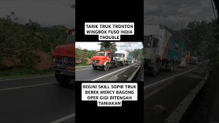 Mantap Banget Skill Sopir Truk Derek Mercy Bagongnya trukderek mercybagong mercedesbenz [upl. by Porta32]