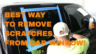 How To Remove Scratch From Car Window cerium oxide full guide [upl. by Abbi371]