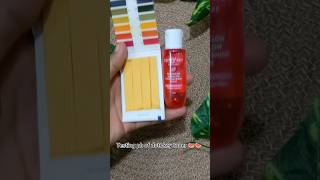 ph testing of dotamp key toner 🍉😱2024 skincare subscribe phtesting tonershortsviral [upl. by Idnahs]