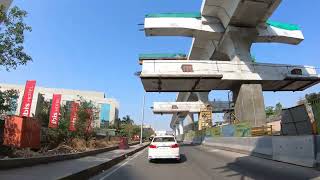 4K  Balewadi to Hinjwadi IT Park Phase3 Pune Metro Line3 Pune Maharashtra [upl. by Ihtak]