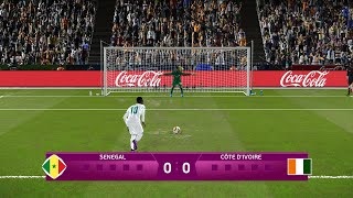 SENEGAL vs COTE DIVOIRE  Penalty Shootout  18 Final CAF African Cup Of Nations [upl. by Lorsung726]