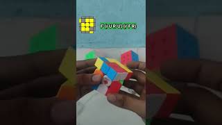 2 look oll solved 3x3 cube shorts [upl. by Fai]