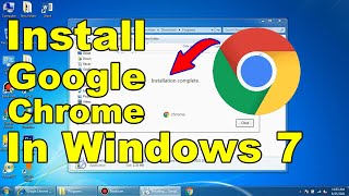 Install google chrome on windows 7  Download google chrome in windows 7 [upl. by Millan863]