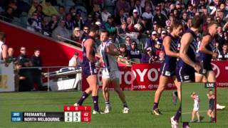 Boomer whacks Crowley  AFL [upl. by Aubigny]