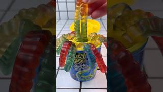 Blue juicy drop worms gummy sour jelly food mukbang [upl. by Ellenid356]