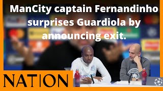 Manchester City captain Fernandinho surprises Guardiola by announcing exit [upl. by Egerton]