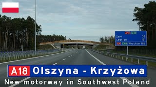 Poland A18 Olszyna  Krzyżowa [upl. by Iman494]