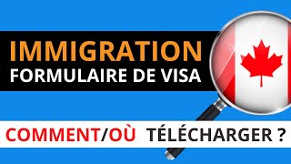 FORMULAIRE VISA CANADA 2021Telecharger formulaires CIC IMM0008  Immigration Canada 2021 [upl. by Lapham]