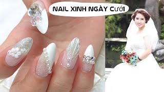 Nail cô dâu 2021  làm nail chụp ảnh cưới siêu đẹp  Kelly nails [upl. by Ardnic]