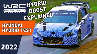 Hyundai WRC 2022 Hybrid Test WRC Hybrid BOOST Explained for WRC 2022 [upl. by Lorou]