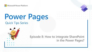 Power Pages Quick Tips Series How to integrate SharePoint in the Power Pages [upl. by Ayana863]