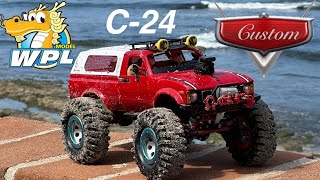 Custom Rc Garage WPLC24 cruising on the beach [upl. by Feldman313]