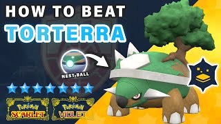 How to SOLO Beat Torterra  7 Star Tera Raid Event ► Pokemon Scarlet amp Violet [upl. by Trebo]