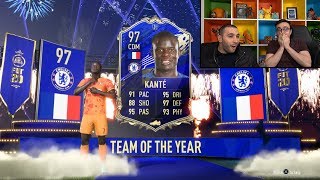 Fifa 20 TEAM OF THE YEAR KANTE IN A PACK PRANK [upl. by Roleat]