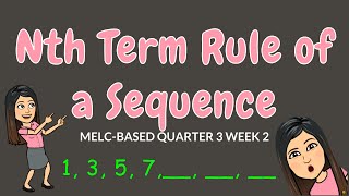 NTH TERM RULE OF A SEQUENCE GRADE 6 [upl. by Bakeman]