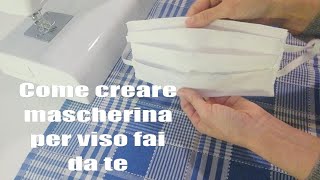 Come creare Mascherina chirurgica Tutorial Fai Da Te [upl. by Lyford]