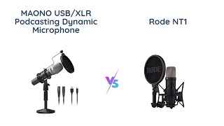 MAONO USBXLR dynamic mic vs Rode NT1 condenser mic comparison [upl. by Clay586]