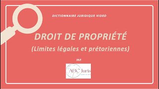 DROIT DE PROPRIÉTÉ limitations 🔤 [upl. by Morell]