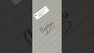 Does anyone want me to write their name 😀 cursive handlettering calligraphy handwriting art [upl. by Odnomyar]