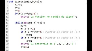 Método de bisección en Python [upl. by Awuhsoj]