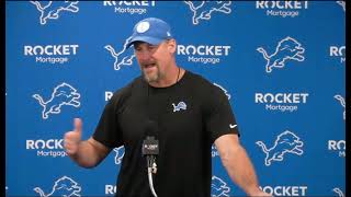 Lions Coach Dan Campbell addresses Texas AampM job if TexasAampM reached out Lions dancampbell ncaa [upl. by Arly704]