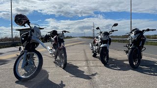 HONDA TORNADO 250 VS NEW TWISTER VS NS200 VS TITAN 190 🤩 ¡UNA CARRERA INCREÍBLE 🫢 [upl. by Ihsir461]