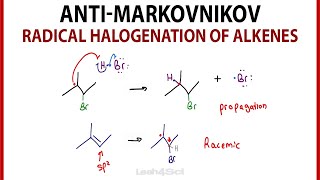 AntiMarkovnikov Radical Halogenation of Alkenes [upl. by Casi852]