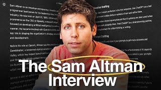 I Interviewed the Man Behind ChatGPT Sam Altman [upl. by Yobybab178]