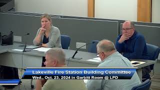 Lakeville Fire Station Building Committee 102324 [upl. by Ummersen209]