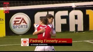 Goal Padraig Finnerty vs Dundalk 03082016 [upl. by Kirbee]