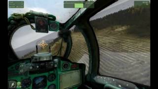 ArmA 2  Free flight with Mi24 Hind over Chernarus [upl. by Kazim]