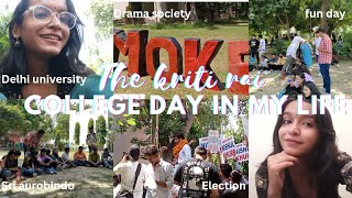 college day in my life  Sri Aurobindo college  Delhi University vlog kritirai [upl. by Esalb]