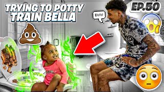 TRYING TO POTTY TRAIN BABY BELLA😂🔥Life asa teenage dad ep50‼️ [upl. by Joby]