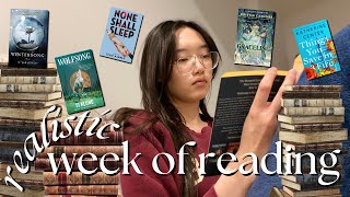 REALISTIC week of reading as a COLLEGE student in a READING SLUMP 📚🍂 [upl. by Ainotna483]