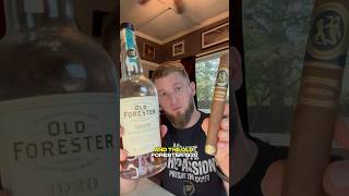 Cigar Pairing Old Forester 1920 and the 2023 Ferio Tego Generoso CigaroftheWeek [upl. by Eninnej]