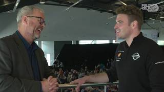 Formula E racing driver for Nissan eDams Oliver Rowland interviewed by Robert Llewellyn [upl. by Wales]