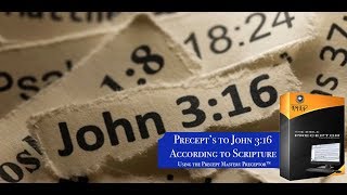 Precepts To John 316 Using The Precept Mastery Preceptor™ [upl. by Alimhaj]