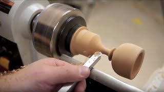 Turning a Goblet Cup with Easy Wood Tools Woodturning Project [upl. by Eicyaj]