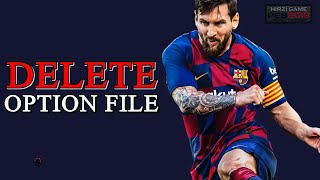 Delete Option File in PES2020 [upl. by Tillion]