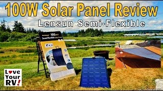 Real World Test of the 100W Lensun Flexible Solar Panel [upl. by Asenaj]