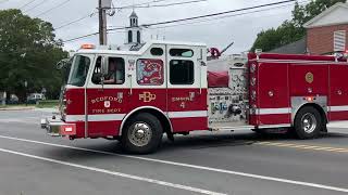 Bedford Fire Department Engine 4 returning to station [upl. by Ducan]