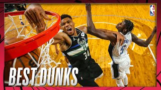 Giannis Antetokounmpo Top Dunks of the 202122 NBA Season 👀 [upl. by Atik]