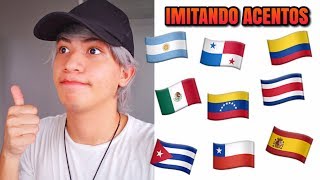 Imitando acento de otros países Latinoamericanos y España [upl. by Oderfigis]